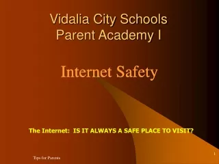 Vidalia City Schools Parent Academy I