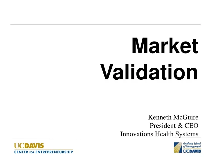 market validation