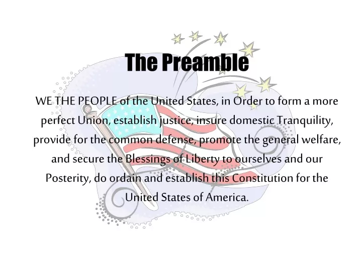 the preamble we the people of the united states