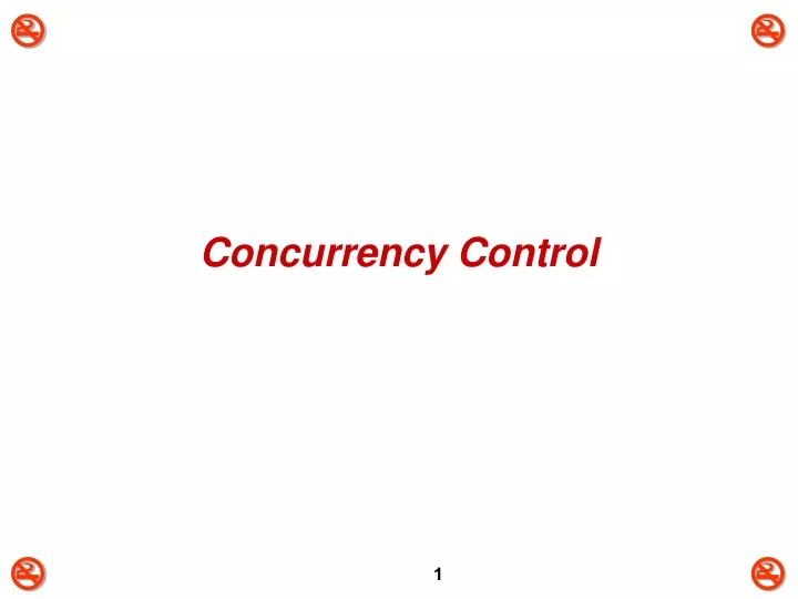 concurrency control