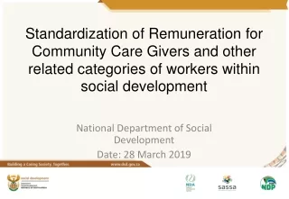 National Department of  S ocial Development  Date: 28 March 2019