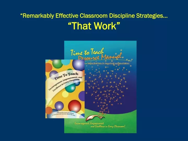 remarkably effective classroom discipline