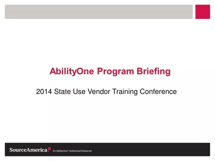 2014 state use vendor training conference