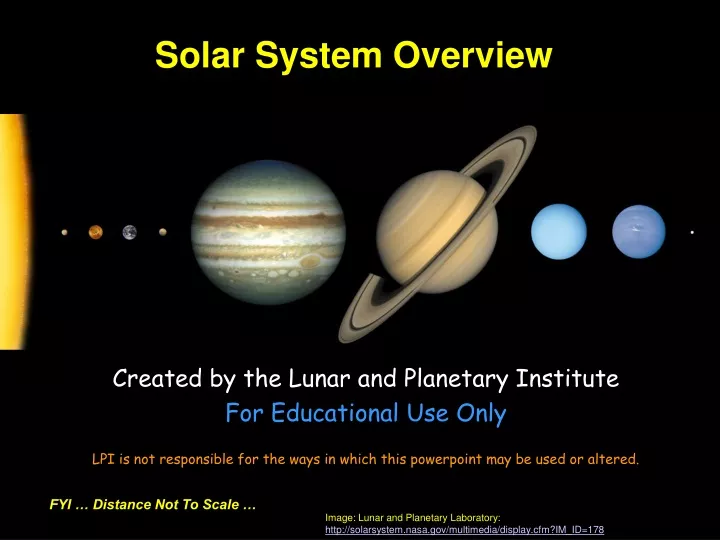 solar system overview