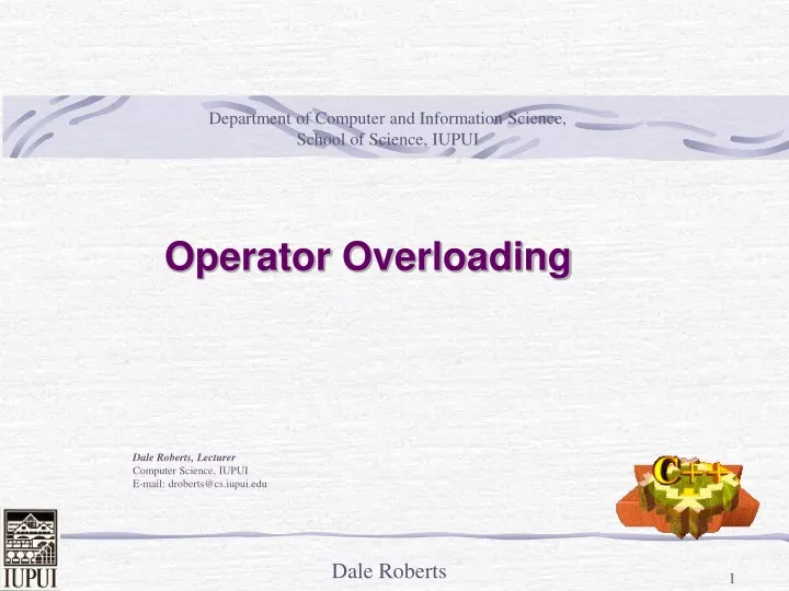 operator overloading