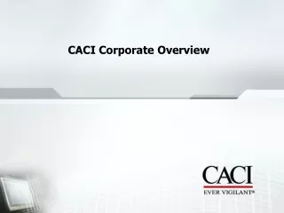 CACI Corporate Overview