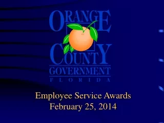 Employee Service Awards February 25, 2014