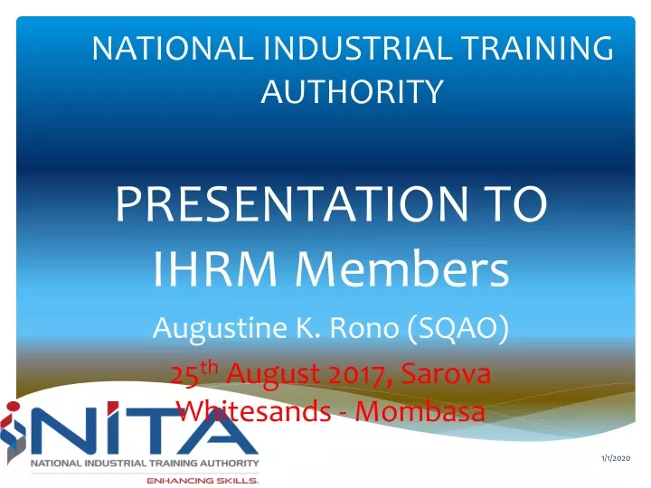 national industrial training authority