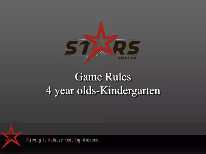game rules 4 year olds kindergarten