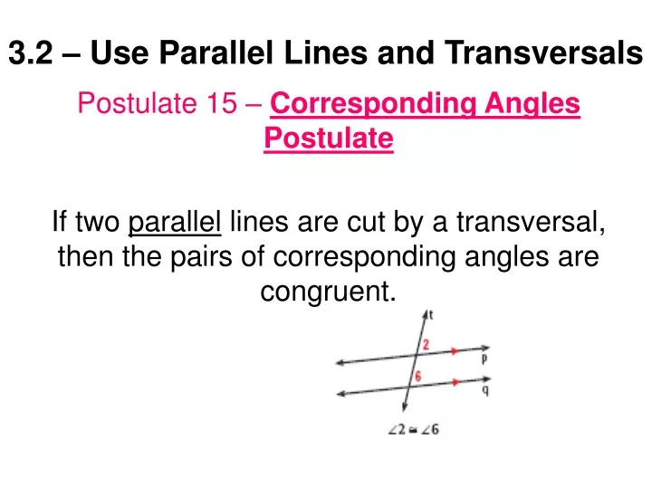 3 2 use parallel lines and transversals