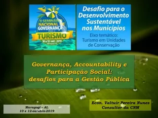 Governança ,  Accountability  e Participação Social:  desafios para a Gestão Pública