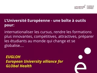 EUGLOH  European University  alliance  for  GLObal Health