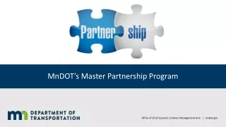MnDOT’s Master Partnership Program