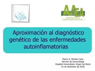 Marco A. Montes Cano Servicio de Inmunología Hospital Universitario Virgen del Rocío