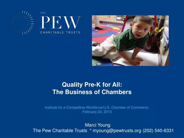 quality pre k for all the business of chambers