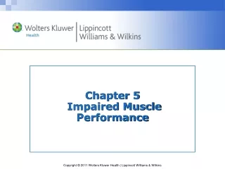 Chapter 5  Impaired Muscle Performance