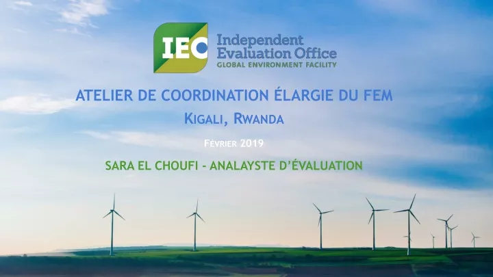 atelier de coordination largie du fem kigali