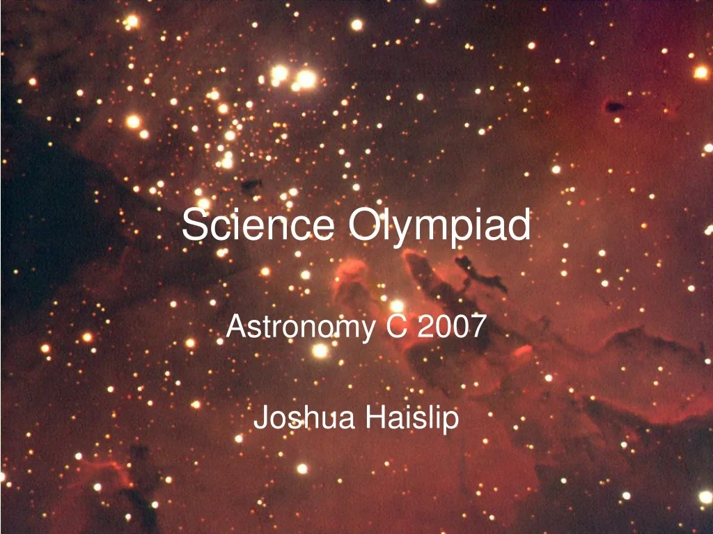 Science Olympiad - slide 1