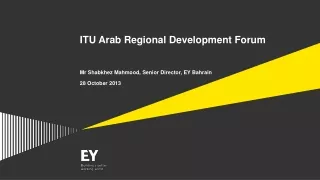 ITU Arab Regional Development Forum