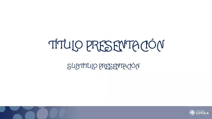 t tulo presentaci n