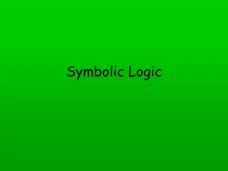 Symbolic Logic