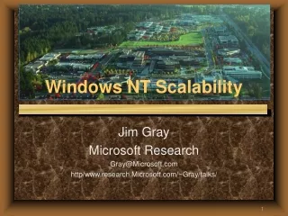 Windows NT Scalability