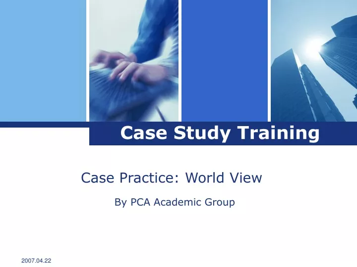 case study training