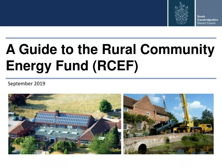 a guide to the rural community energy fund rcef
