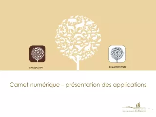 Carnet numérique – présentation des applications