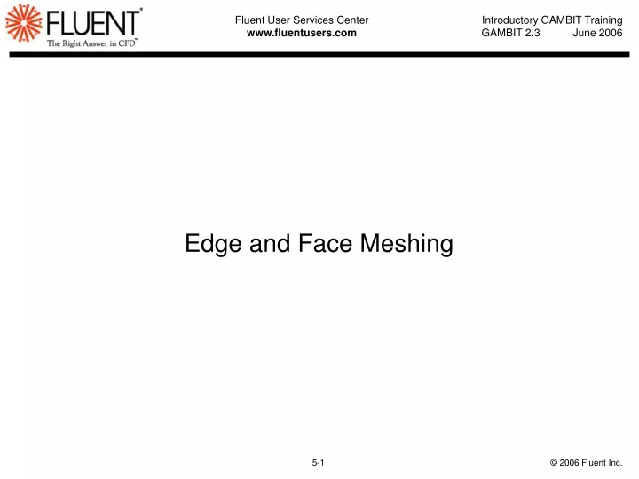 edge and face meshing
