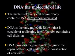 DNA the molecule of life