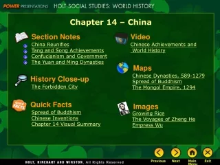 Chapter 14 – China