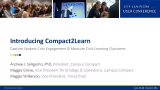 Introducing Compact2Learn
