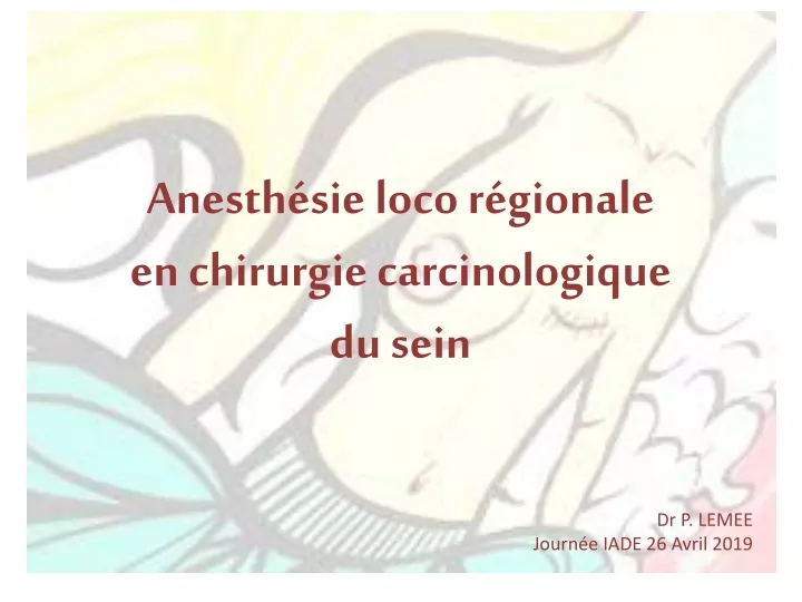 analg sie chirurgie du sein