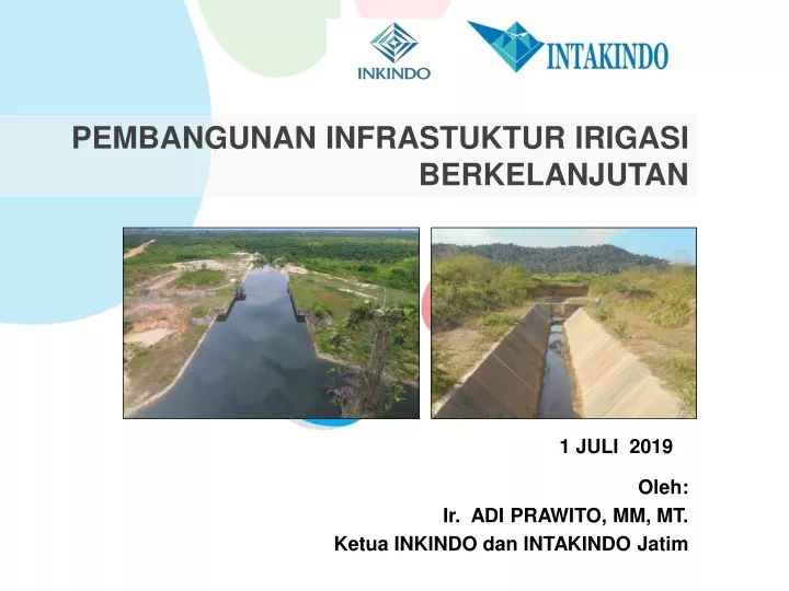 pembangunan infrastuktur irigasi berkelanjutan