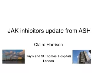 JAK inhibitors update from ASH