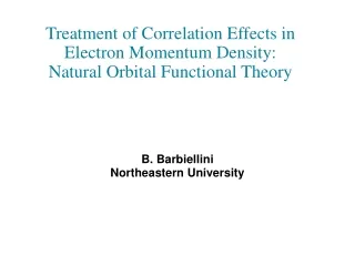 Treatment of Correlation Effects in Electron Momentum Density: Natural Orbital Functional Theory