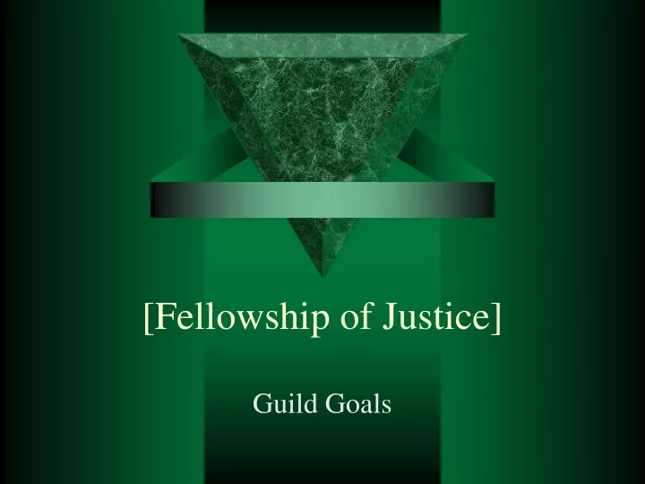 fellowship of justice