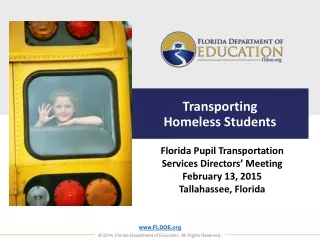 Transporting  Homeless Students