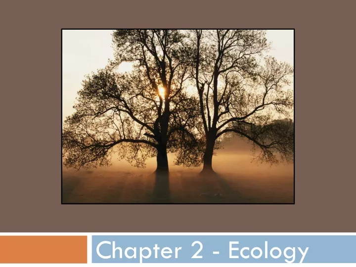 chapter 2 ecology