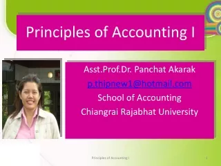 Principles of Accounting I