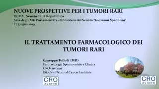 Giuseppe Toffoli  (MD) Farmacologia  Sperimentale  e  Clinica CRO- Aviano