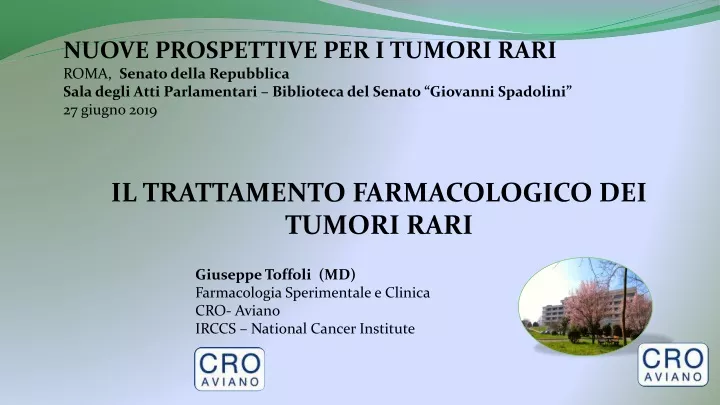 nuove prospettive per i tumori rari roma senato