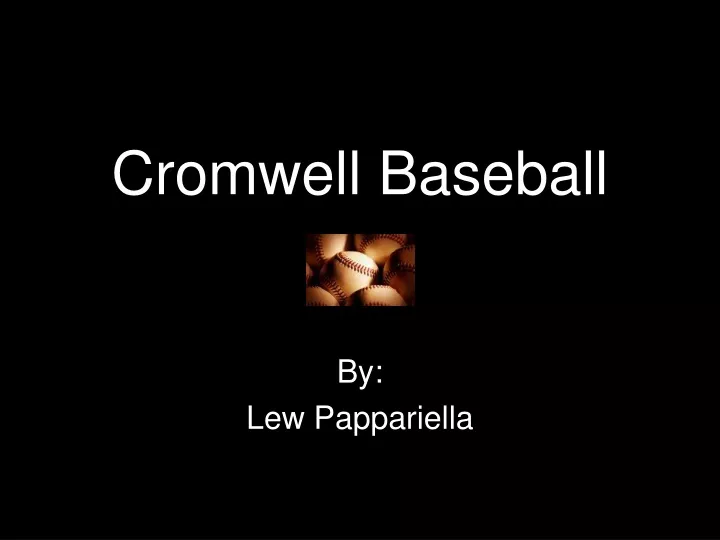 cromwell baseball