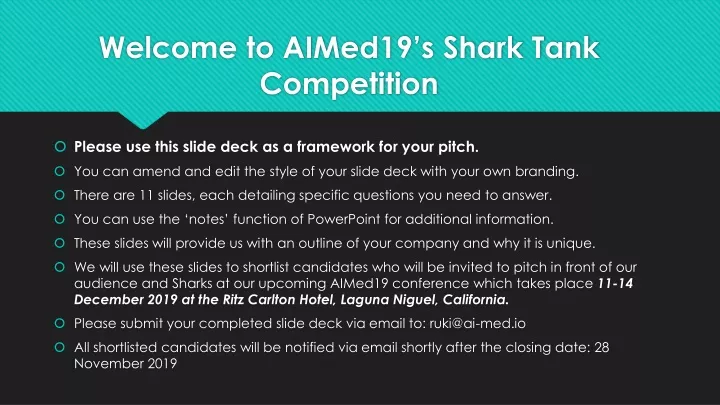 welcome to aimed19 s shark tank competition