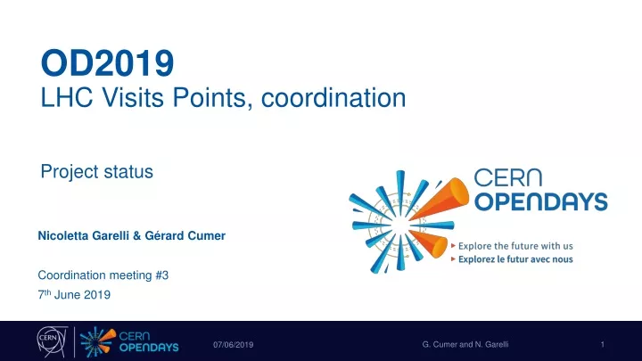 od2019 lhc visits points coordination project status