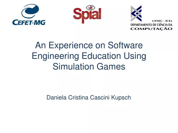 an experience on software engineering education using simulation games
