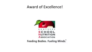 Award of Excellence!