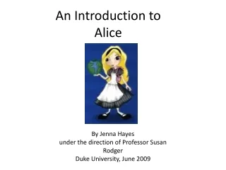 An Introduction to Alice