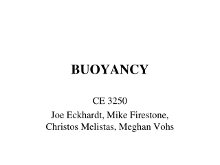 BUOYANCY